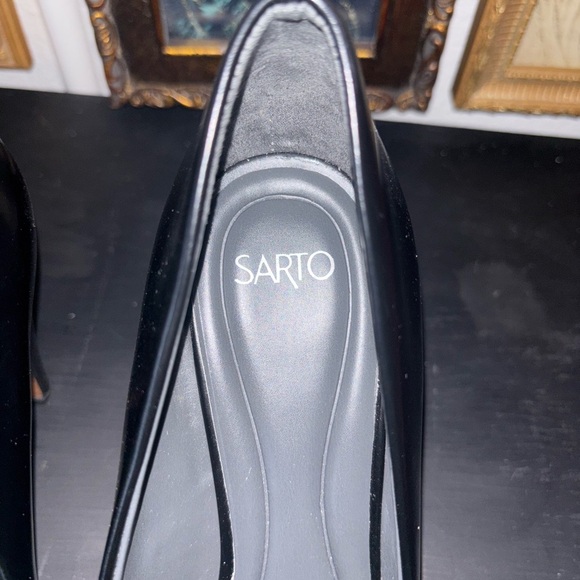 SARTO By Franco Sarto Black Leather Heels - Picture 2 of 6